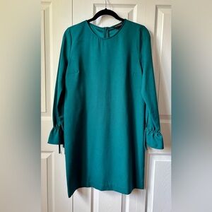 Banana Republic Green Long Sleeve Dress